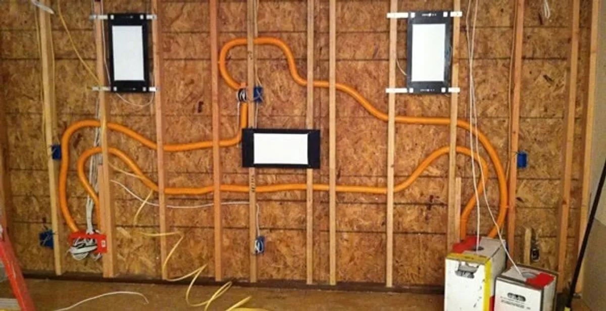 new construction wiring project displaying complete electrical system layout installed by professionals in Detroit, MI