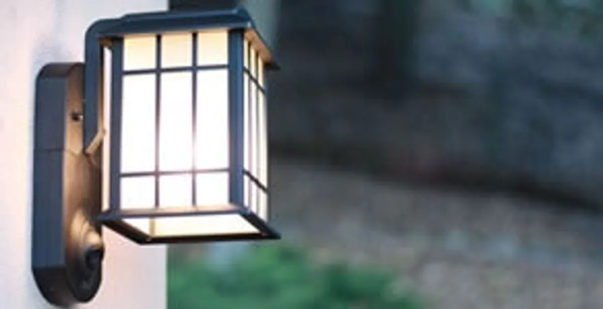 security light installation services with professionally mounted exterior wall light in Detroit, MI